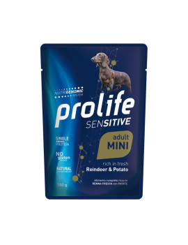 Prolife Dog Sensitive Adult Mini Renna e Patate...